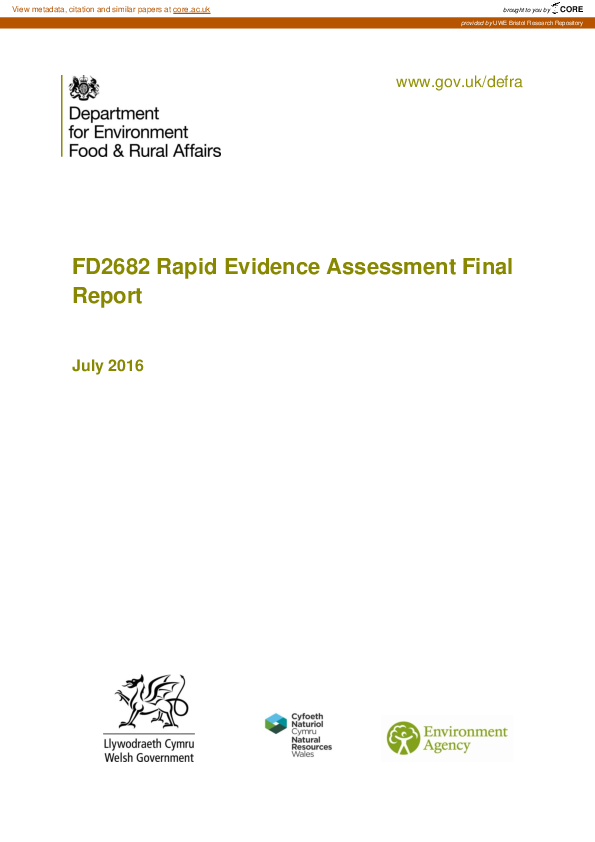 (PDF) Supporting the uptake of low cost resilience: FD2682 rapid ...