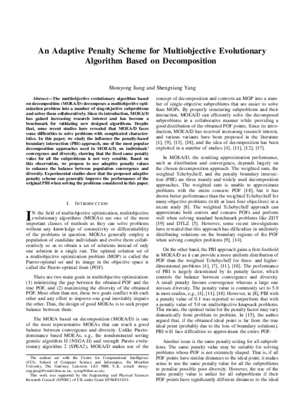 (PDF) Towards adaptive weight vectors for multiobjective evolutionary ...
