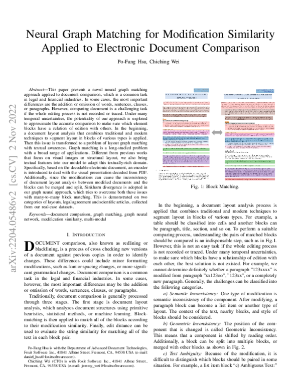 (PDF) Neural Graph Matching for Modification Similarity Applied to ...