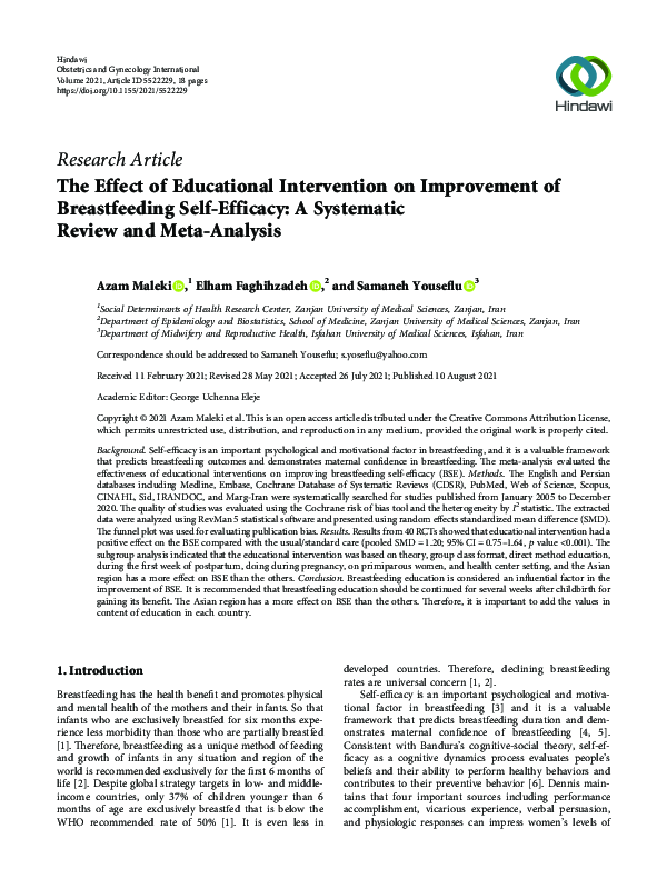 (PDF) The Effect of Educational Intervention on Improvement of ...