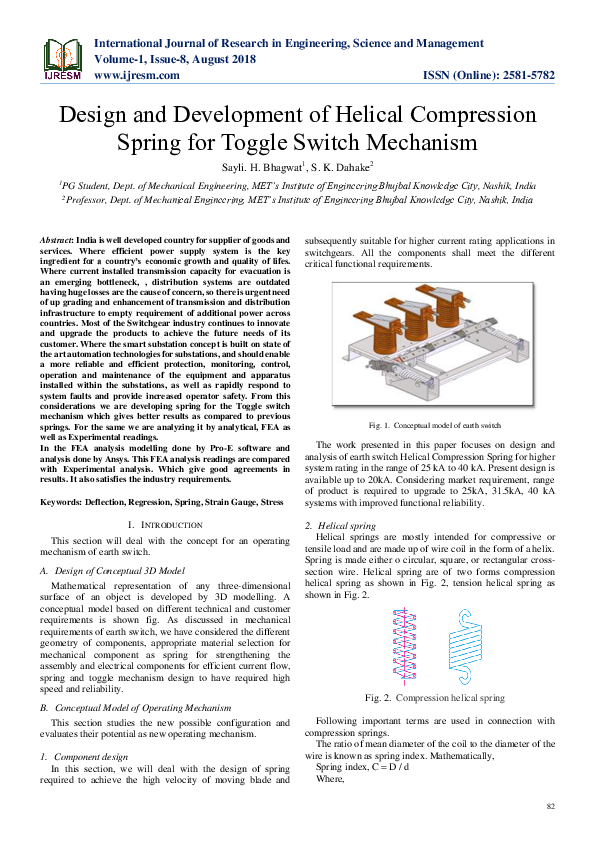 (PDF) Design and Development of Helical Compression Spring for Toggle ...