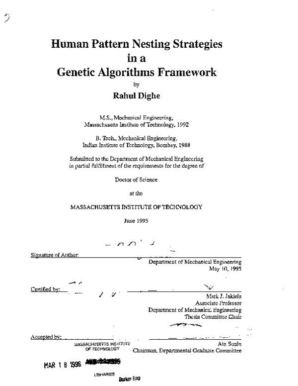 (PDF) Human pattern nesting strategies in a genetic algorithms framework