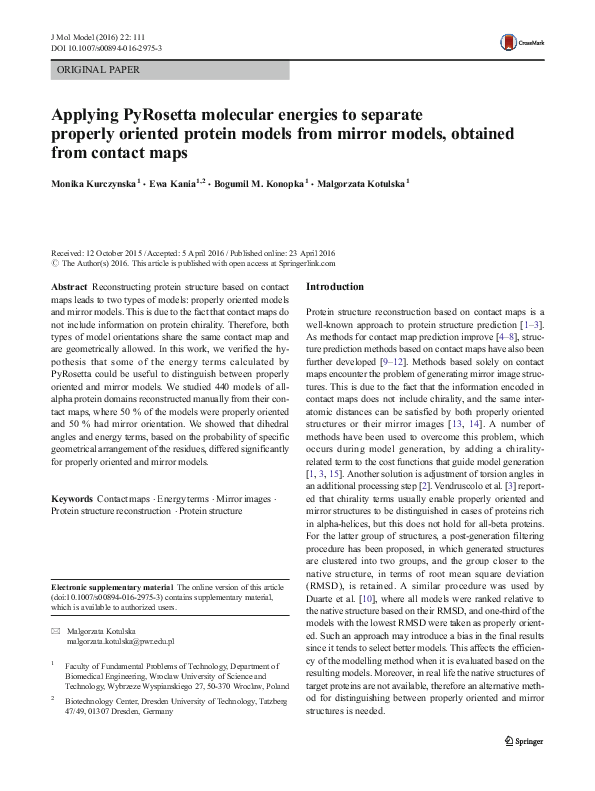 (PDF) Applying PyRosetta molecular energies to separate properly ...