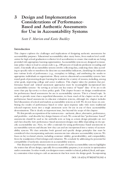 (PDF) Design and Implementation Considerations of Performance-Based and ...