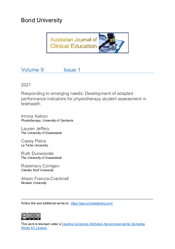  pdf responding to emerging needs development of adapted performance