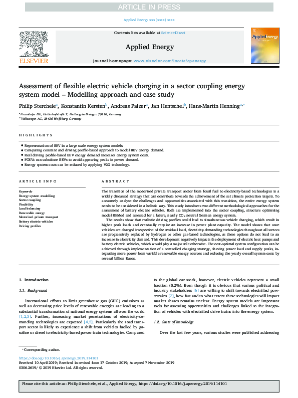 (PDF) Assessment of flexible electric vehicle charging in a sector ...