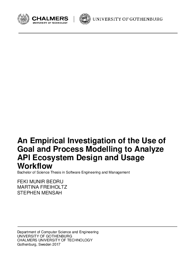 (PDF) An Empirical Investigation of the Use of Goal and Process ...