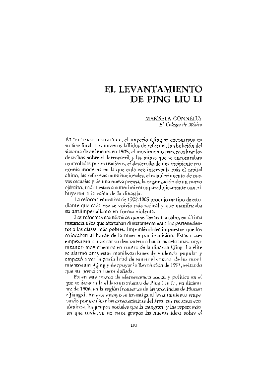 (PDF) El Levantamiento De Ping Liu LI