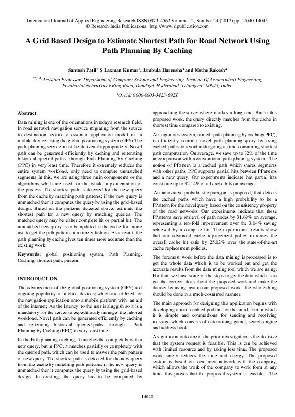 (PDF) A Grid Based Design to Estimate Shortest Path for Road Network ...
