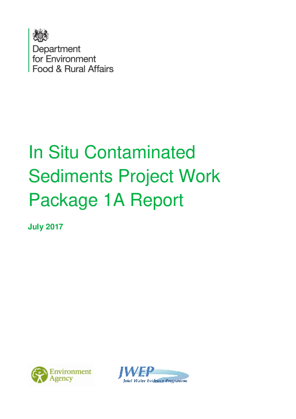 (PDF) In Situ Contaminated Sediments Project – Work Package 1A Report