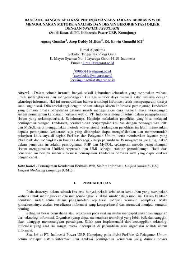 (PDF) Rancang Bangun Aplikasi Peminjaman Kendaraan Berbasis Web ...