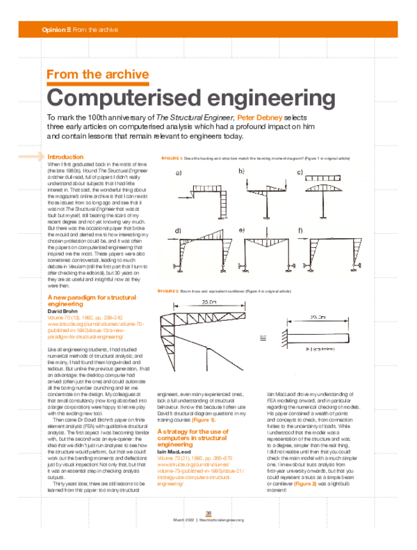 (PDF) From the archive: Computerised engineering