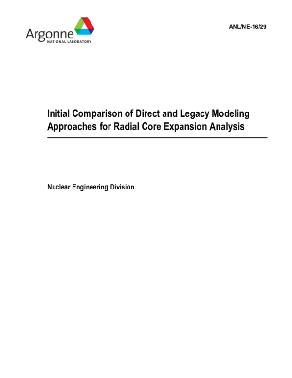 (PDF) Initial Comparison of Direct and Legacy Modeling Approaches for ...