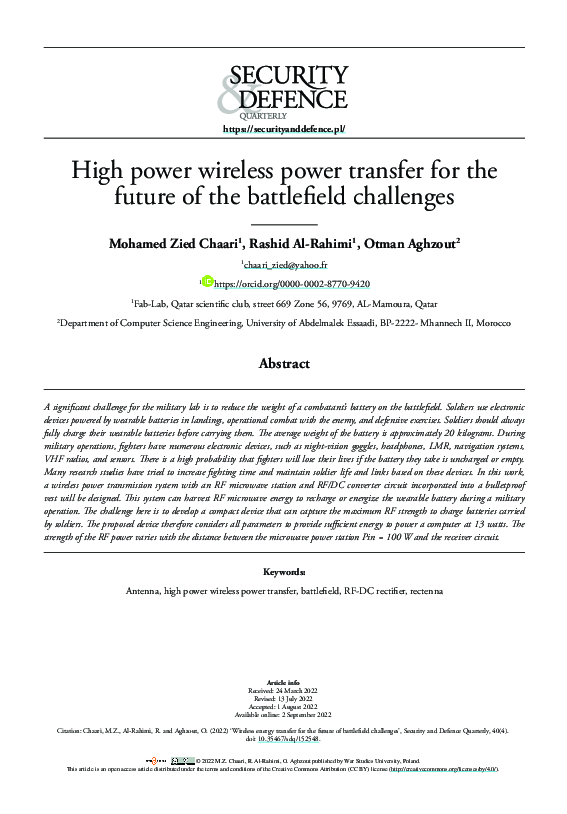 (PDF) High power wireless power transfer for the future of the ...