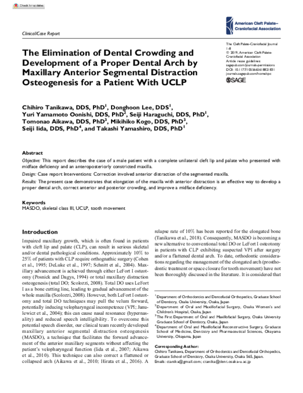 (PDF) The Elimination of Dental Crowding and Development of a Proper ...