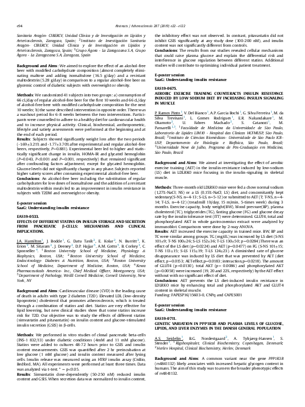 (PDF) Aerobic Exercise Training Counteracts Insulin Resistance Induced ...