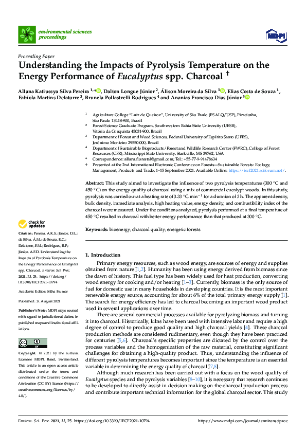 (PDF) Understanding the Impacts of Pyrolysis Temperature on the Energy ...