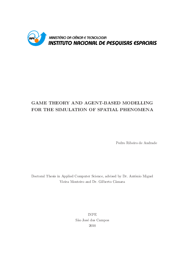 (PDF) Game Theory and Agent-based Modelling for the | Miguel Monteiro ...