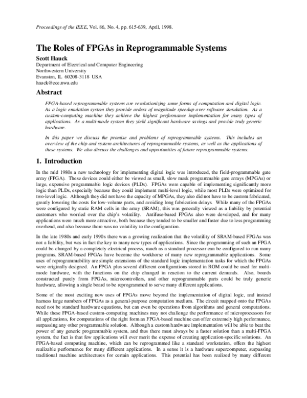 (PDF) FPGA based low cost Generic Reusable Module for the rapid ...