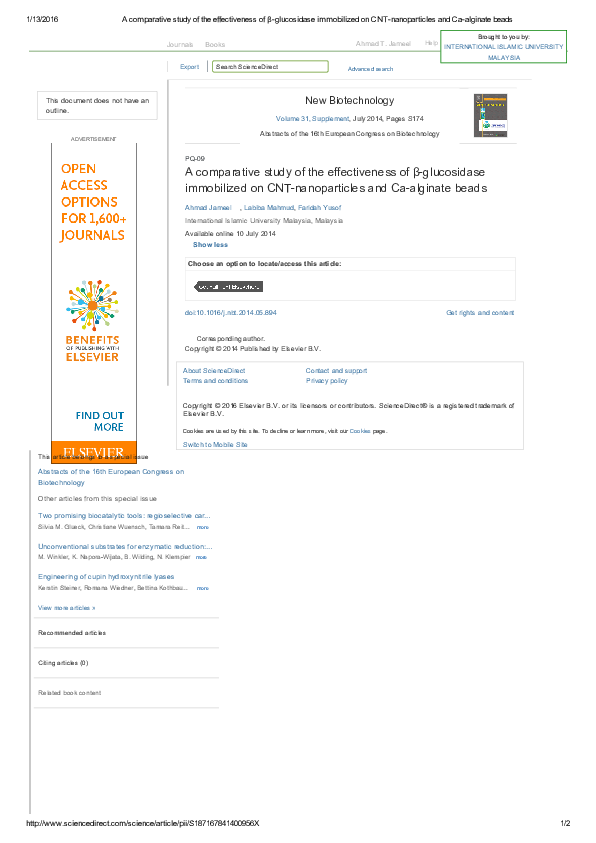 (PDF) A comparative study of the effectiveness of β-glucosidase ...