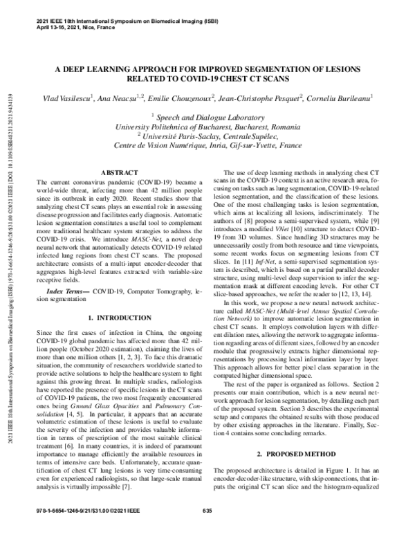 (PDF) A Deep Learning Approach For Improved Segmentation Of Lesions ...