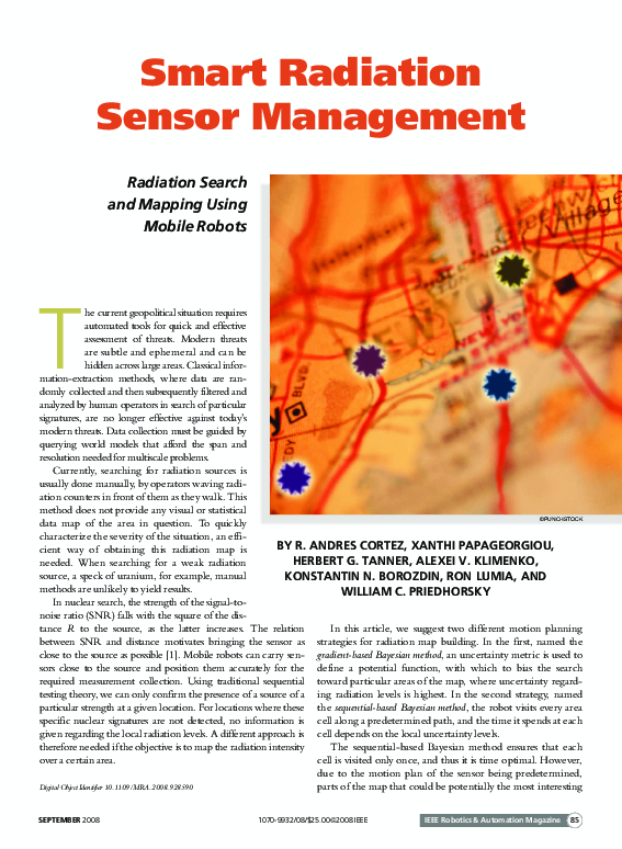 (PDF) Smart radiation sensor management Andres Manuel Martinez Cortez