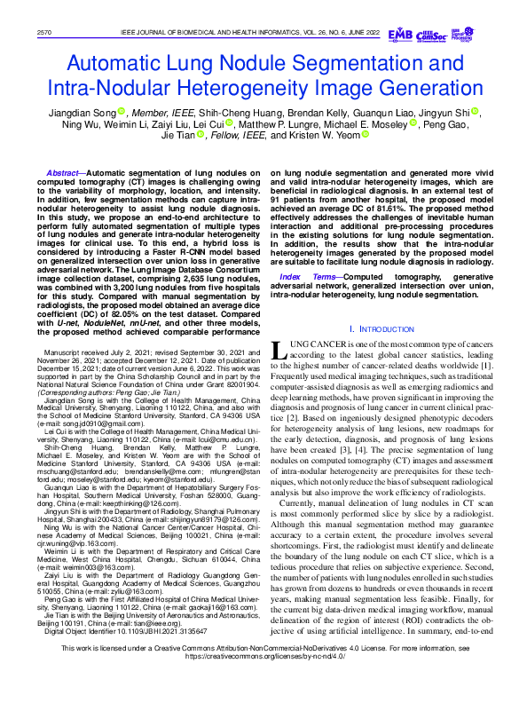 (PDF) Automatic Lung Nodule Segmentation and Intra-Nodular ...