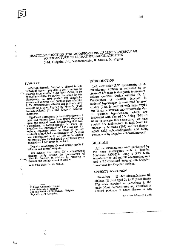 (PDF) Diastolic Function and Modifications of Left Ventricular ...