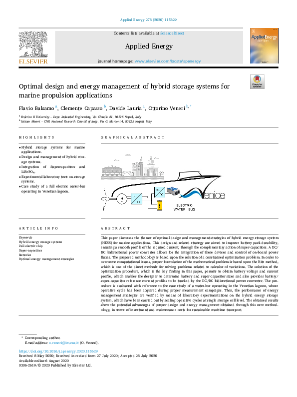 (PDF) Optimal design and energy management of hybrid storage systems ...