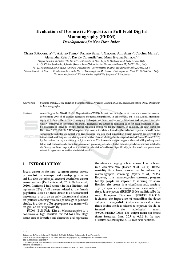 (PDF) Evaluation of Dosimetric Properties in Full Field Digital ...