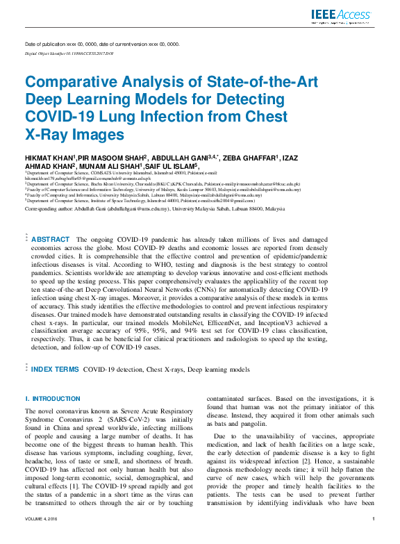 (PDF) Comparative Analysis of State-of-the-Art Deep Learning Models for ...