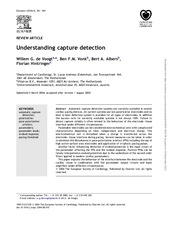 (PDF) Understanding capture detection