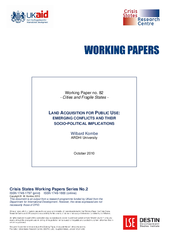 (PDF) Emerging Conflicts and Their Socio-Political Implications