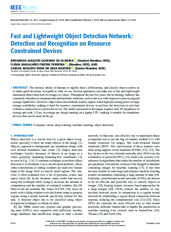 (PDF) Fast and Lightweight Object Detection Network: Detection and ...