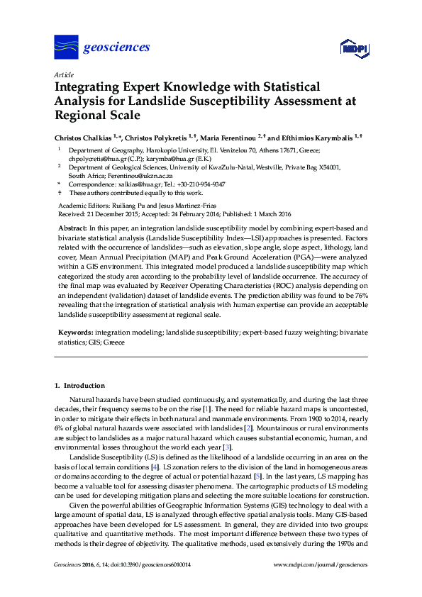 (PDF) Integrating Expert Knowledge with Statistical Analysis for ...