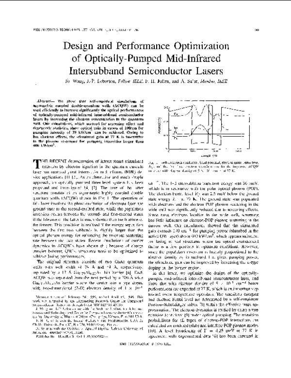 (PDF) Design and performance optimization of optically-pumped mid ...