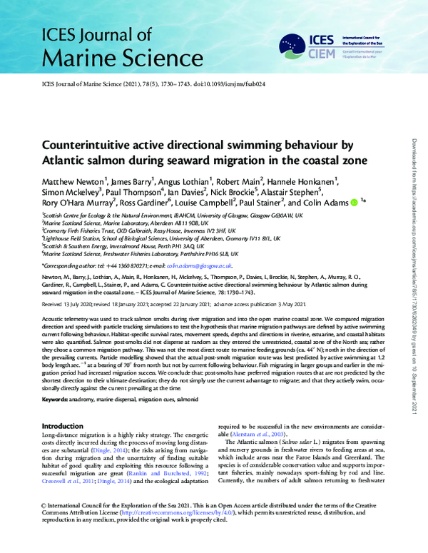 (PDF) Counterintuitive active directional swimming behaviour by