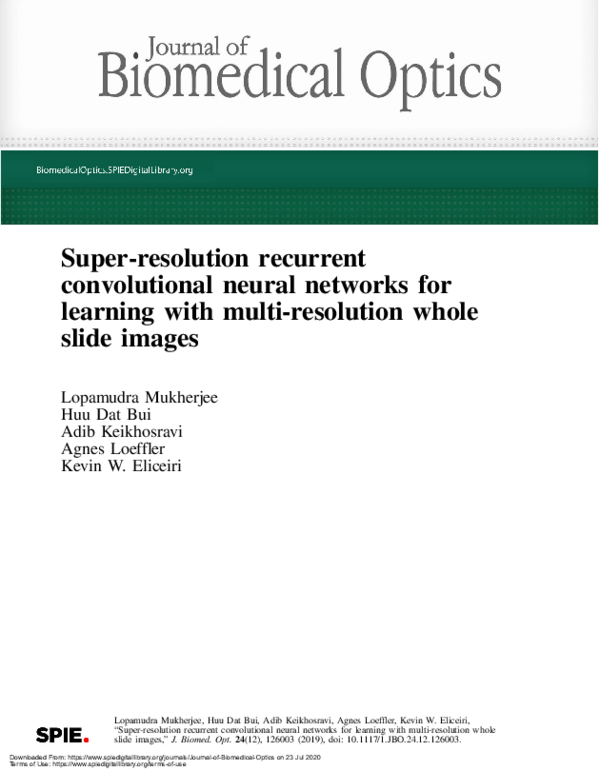 (PDF) Super-resolution recurrent convolutional neural networks for ...