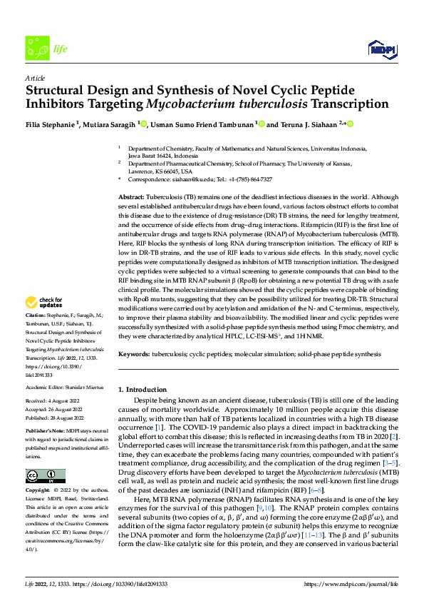 (PDF) Structural Design and Synthesis of Novel Cyclic Peptide ...
