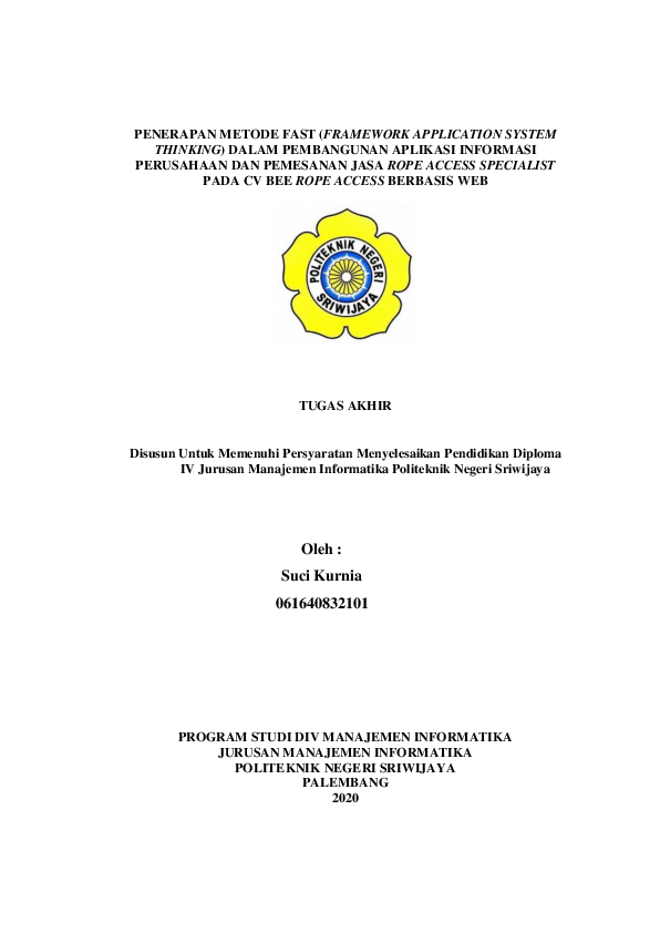(PDF) Penerapan Metode Fast(Framework Application System Thinking)Dalam ...
