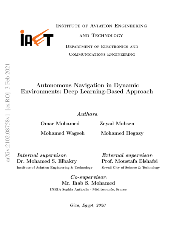 (PDF) Autonomous Navigation in Dynamic Environments: Deep Learning ...