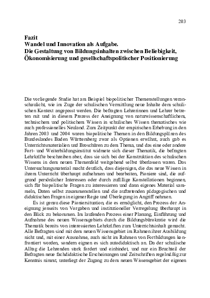 (PDF) Fazit Wandel und Innovation als Aufgabe. Die Gestaltung von ...