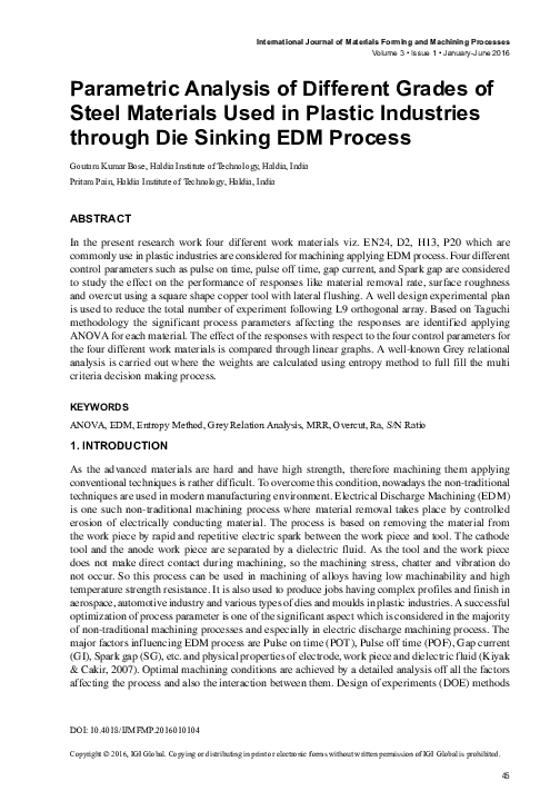 (PDF) Parametric Analysis of Different Grades of Steel Materials Used