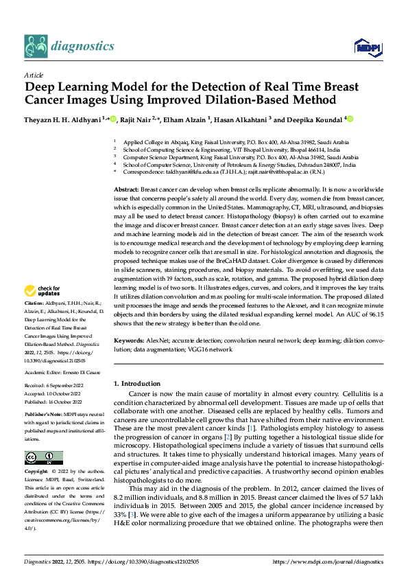 (PDF) Real-Time Breast Cancer Detection Using Improved Deep Learning