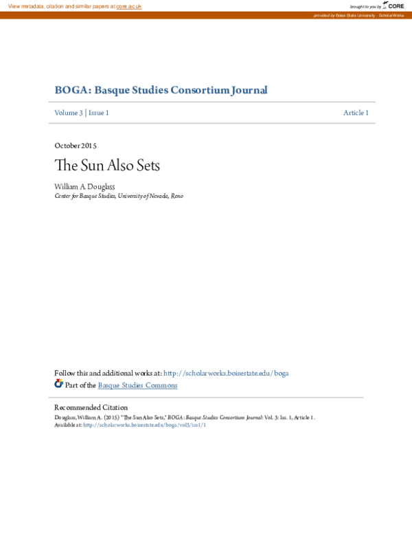 (PDF) The Sun Also Sets