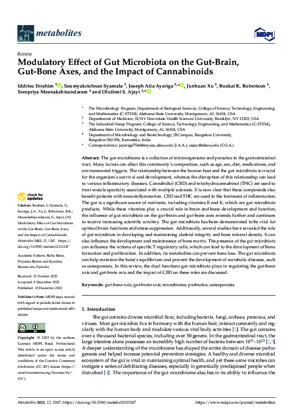 (PDF) Modulatory Effect of Gut Microbiota on the Gut-Brain, Gut-Bone ...
