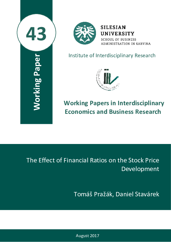 (PDF) The Effect of Financial Ratios on the Stock Price Development