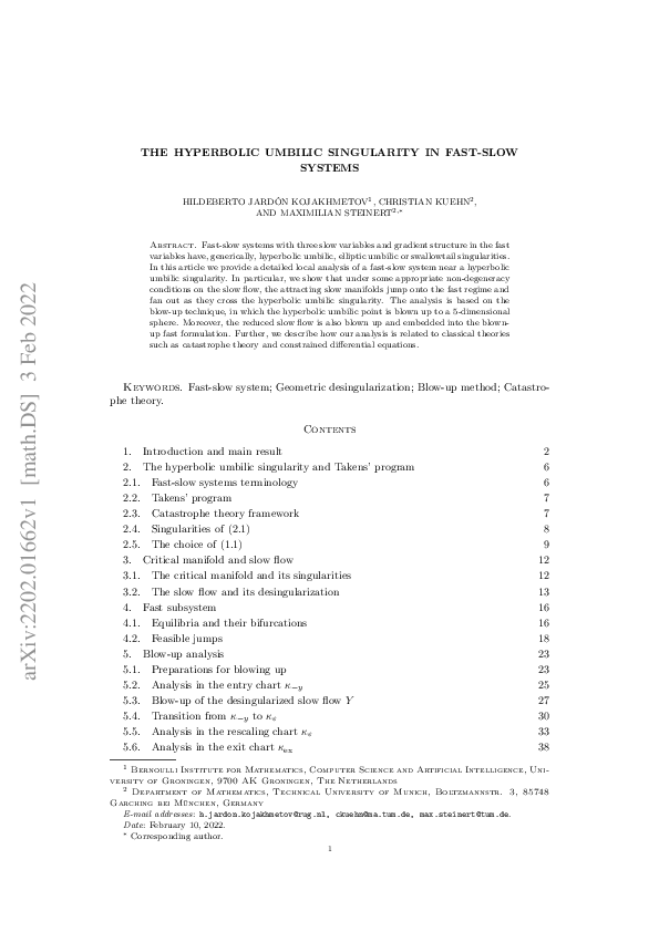 The hyperbolic umbilic singularity in fast-slow systems