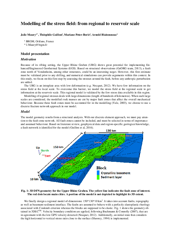 (PDF) Modelling of the stress field : from regional to reservoir scale