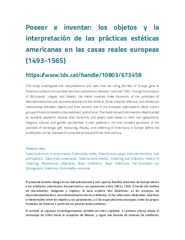 (PDF) Tesis doctoral - Resumen / PhD Dissertation - Abstract